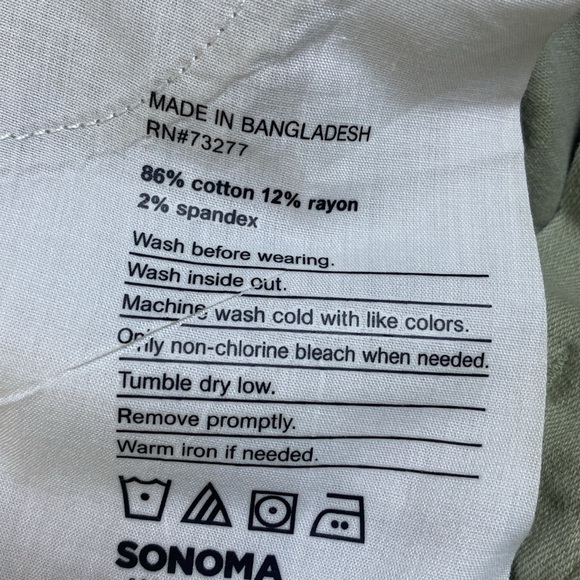 Sonoma Akiva Green Straight Leg Girlfriend Jeans Mid Rise Sz 12 - Picture 7 of 7